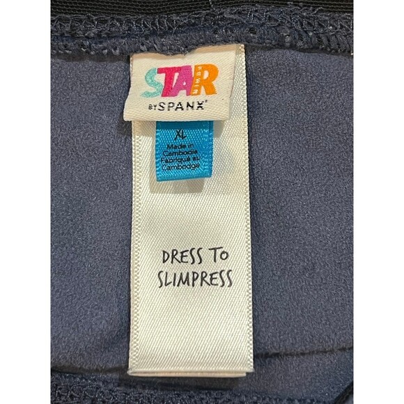 Spanx Faux Leather blue Suede Leggings size xL - Picture 10 of 12